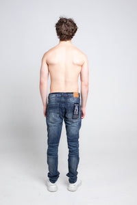 SMALL RIPPED MID-RISE SKINNY JEANS