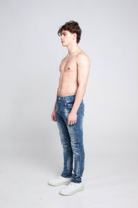 SMALL RIPPED MID-RISE SKINNY JEANS A402