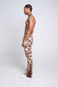 CAMO MID-RISE CARGO PANTS AJS699-8