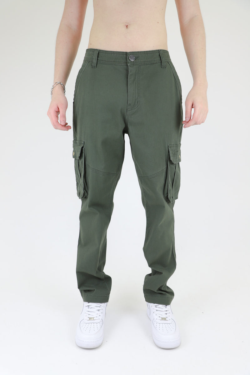 RELAXED MID-RISE CARGO PANTS