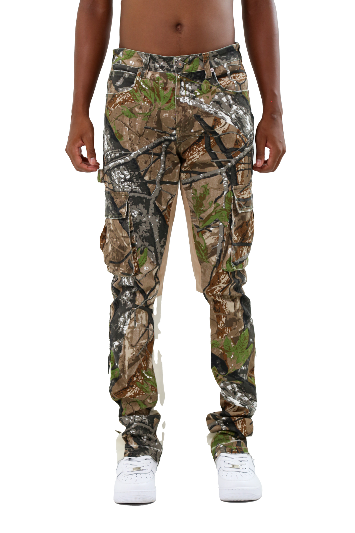 CAMOUFLAGE MID-RISE STACKED JEANS – Armor Jeans