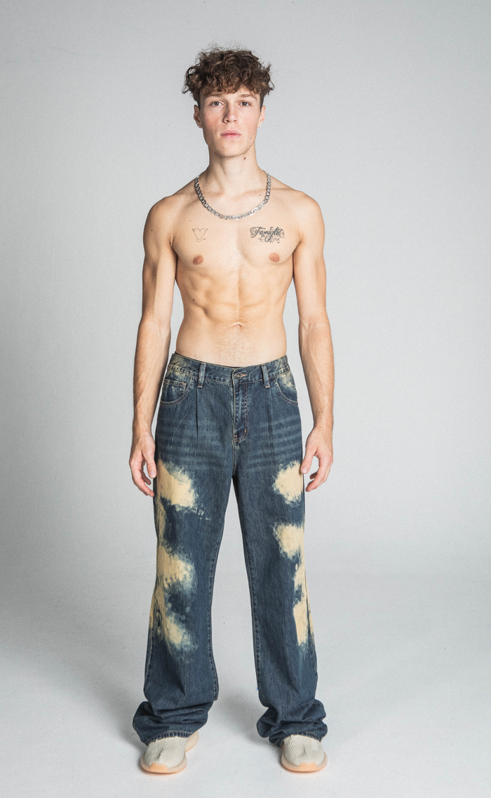 MID-RISE VINTAGE BAGGY JEANS