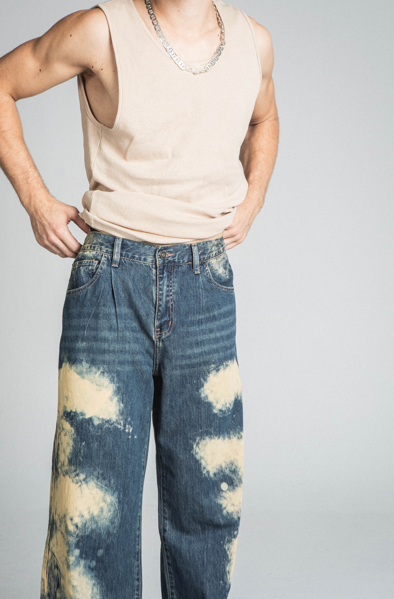 MID-RISE VINTAGE BAGGY JEANS