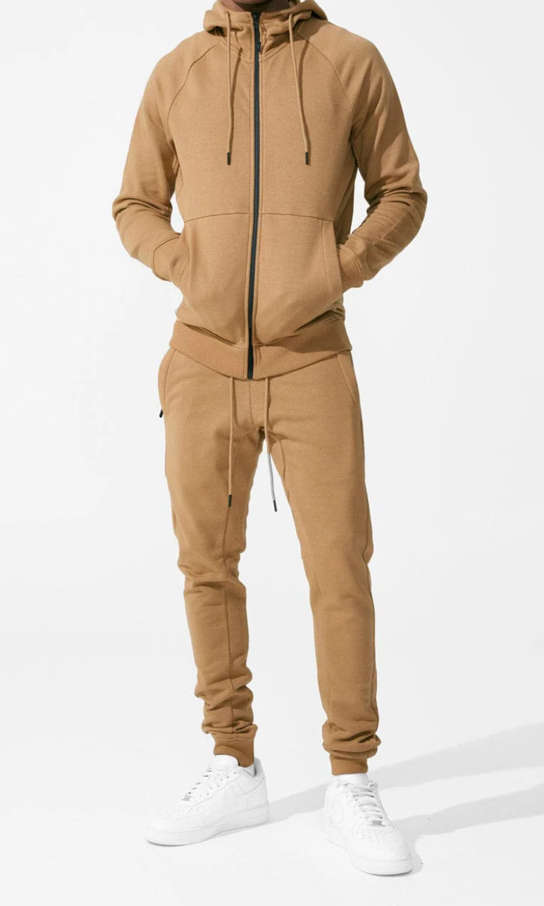 FLEECE SET ZIPPER HOODIE WITH JOGGER